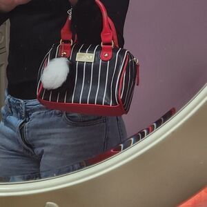 Betsey Johnson Black and Red Mini Bag